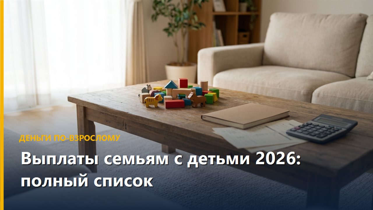 Выплаты семьям с детьми 2026: полный список